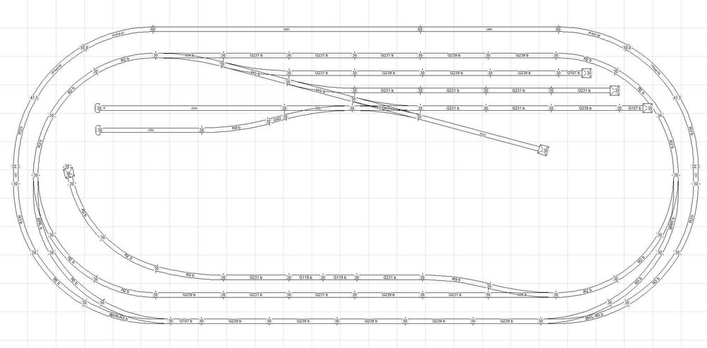 Set sine PIKO A-track cu terasament