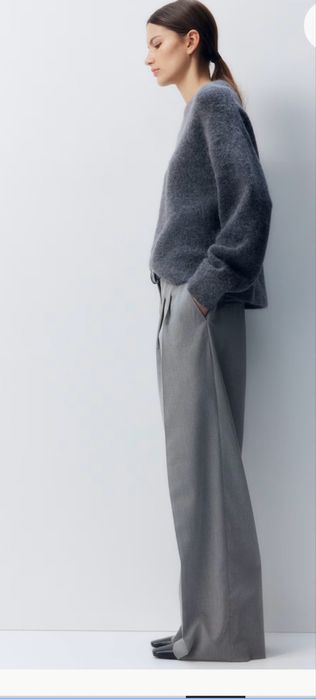 Pantaloni largi eleganti femei h&m noi