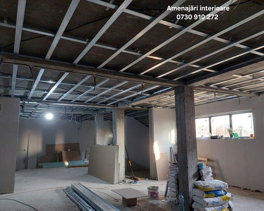 Placari Rigips, glet_finisat_zugrăvit