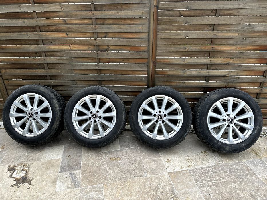 jante roti Mercedes w213  17" e class anvelope 225 55 17 Continental
