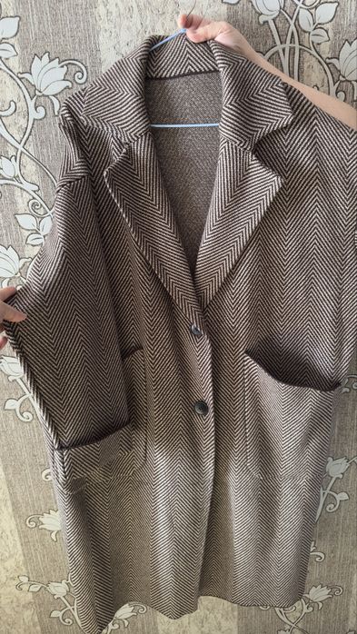 2 Пальто плотная вязка