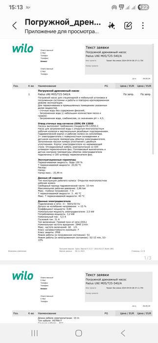 Продам погружные насосы