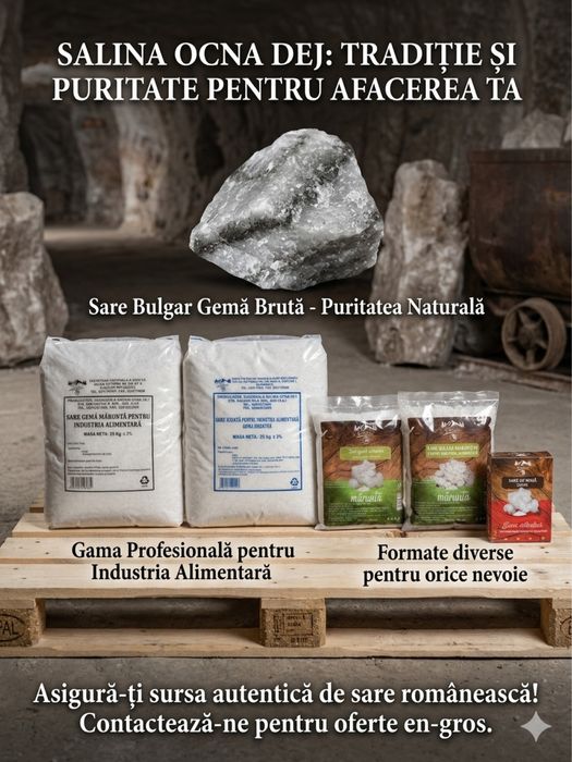 SARE BULGAR ,Sare alimentara ,sare deszapezire