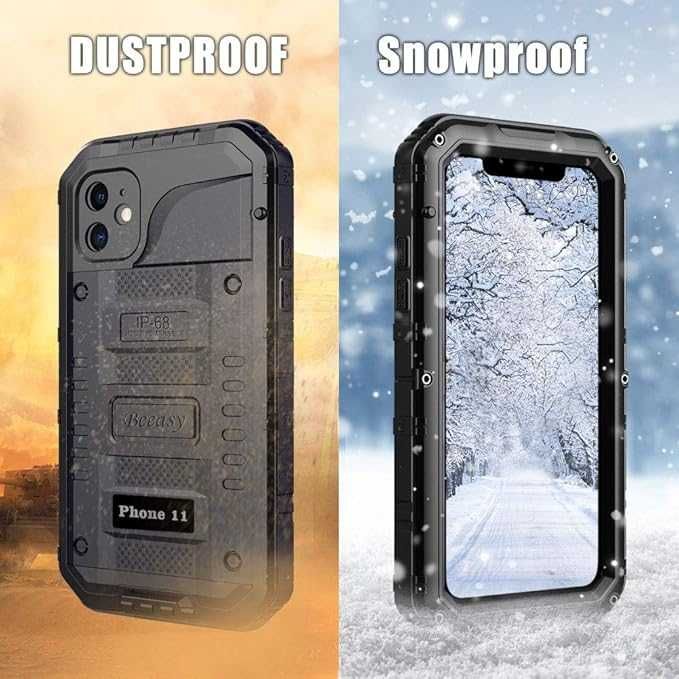 Husa Beeasy compatibila cu iPhone 11 neagra, usor zgariata