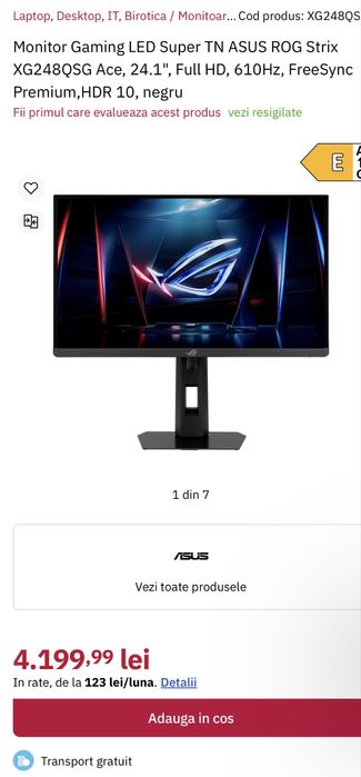Setup Complet Pc Gaming Ryzen 7 RTX 5070 Monitor 610hz