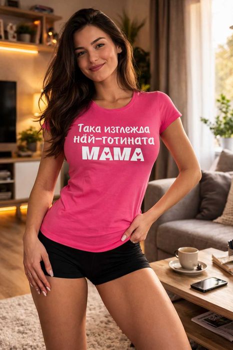 8-МИ МАРТ! ПОДАРЪК за МАМА, БАБА, ЛЕЛЯ! Тениски ''Най-добра майка''!