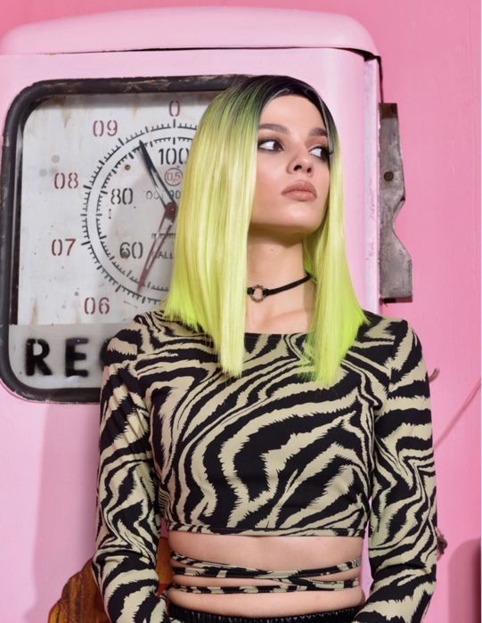 Парик желтый