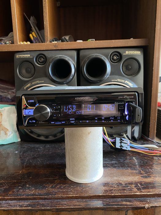 Kenwood KDC-BT49DAB - ВИСОК КЛАС - USB Bluetooth CD за кола сд радио