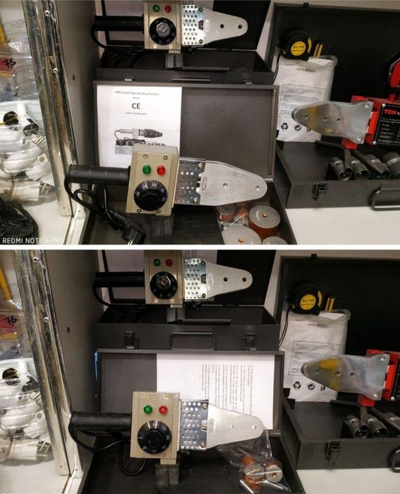 Утюг для пайки пластиковых труб, пайка утюг