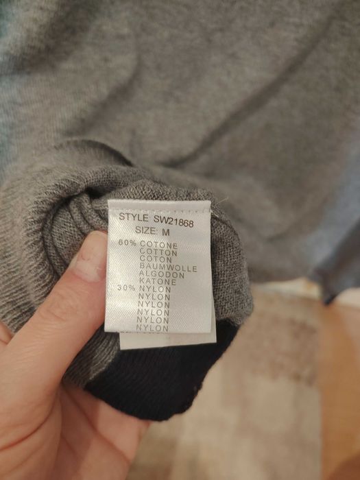 Pulover barbatesc mas M, bumbac și lână