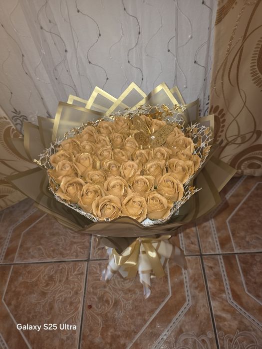 Buchet capuccino sclipici