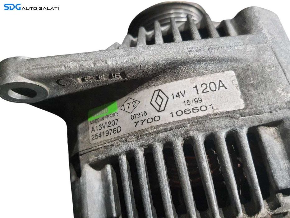 Alternator 120A 14V Renault Laguna 1 1.9 DTI 1997 - 2001 Cod 7700106501 [N3129]