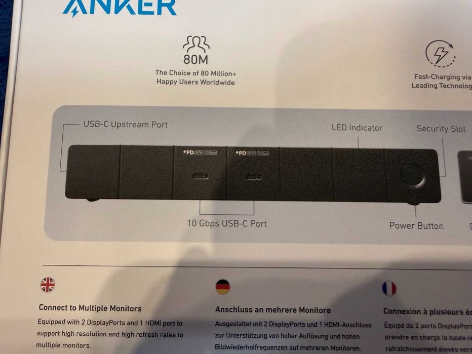 Thunderbolt 4 док станция Anker 568