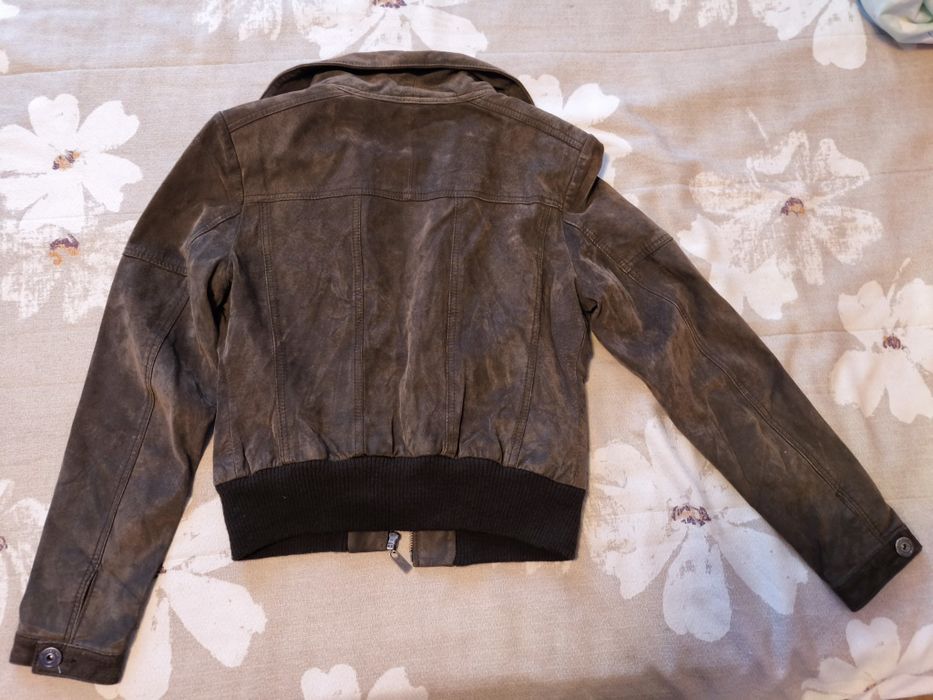 Geaca piele naturala intoarsa One Street 38(M)