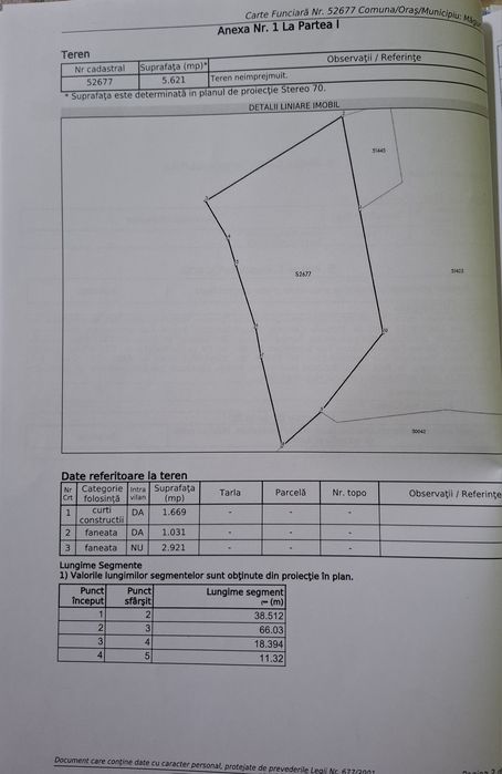Vând teren intravilan/extravilan, Maguri Racatau.