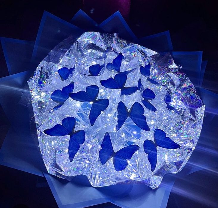 Трендовый букет из бабочек. Kapalakli buket.