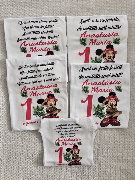 Fuste tulle fetite  1 an , seturi aniversare, tava mot , tricouri