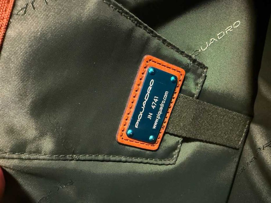 Piquadro Servietă de Piele / Laptop 15 inch / Business / Cognac