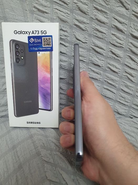 Samsung Galaxy A73 5G 12/128GB Black Igravoy Karobka Holati Ideal 5G