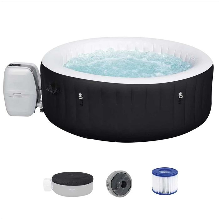 Бассейн. Уличная надувная спа-ванна с гидромассажем.