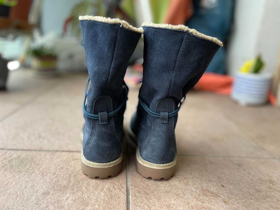 Bocanci TIMBERLAND, 36, piele, rezistenti la apa, imblaniti, ca NOI