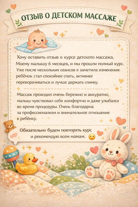 Детский массаж. Выезд