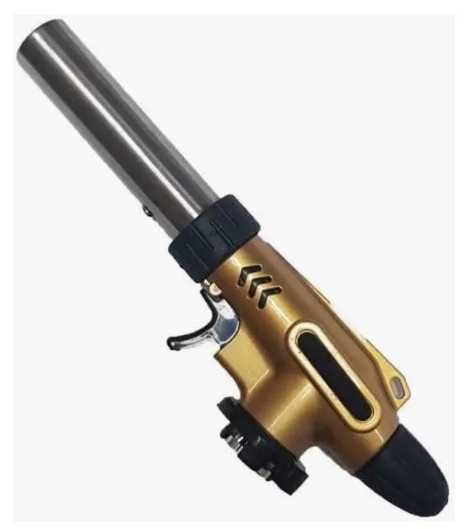 Газовая горелка пьезоподжигом, с регулятором пламени.