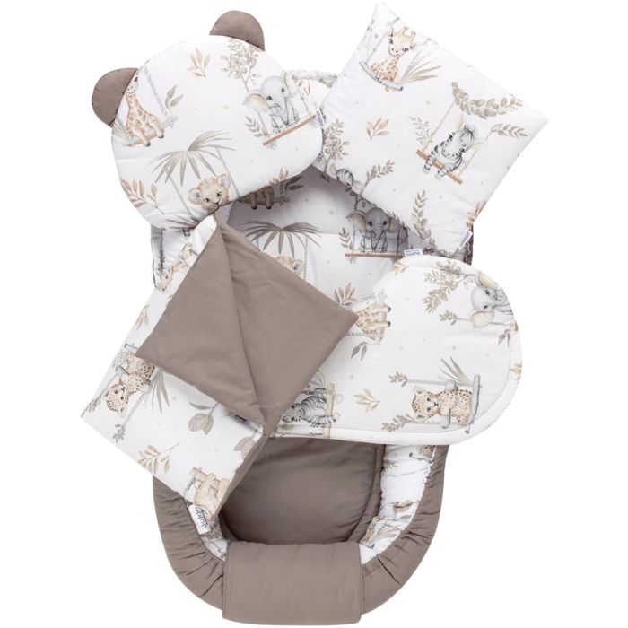 Бебешко гнездо Happy Jungle Комплект от 5 части Comfort
