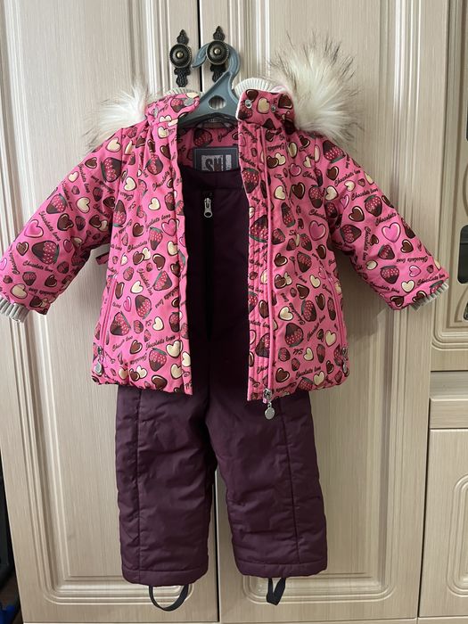 Пуховик зимний с полукомбинезоном