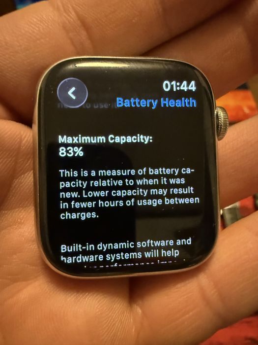 Apple watch seria 7, 45mm, stainless steel SS, display impecabil, esim