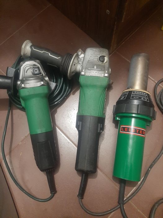 Пистолет Leister и ъглошлайфи Хикоки