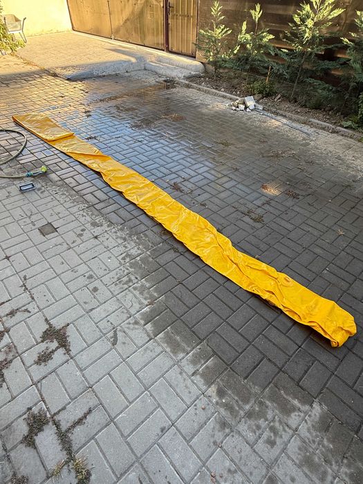Barieră anti-inundații 7,32 m PVC, reutilizabila, NOU