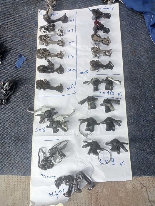 Manete și Schimbătoare Shimano Deore XT pt 7/8/9 V Brooks Pipe Ghidon