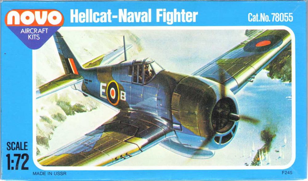 Сборная модель самолета F6F Хеллкэт (NOVO, 1/72)..Раритет
