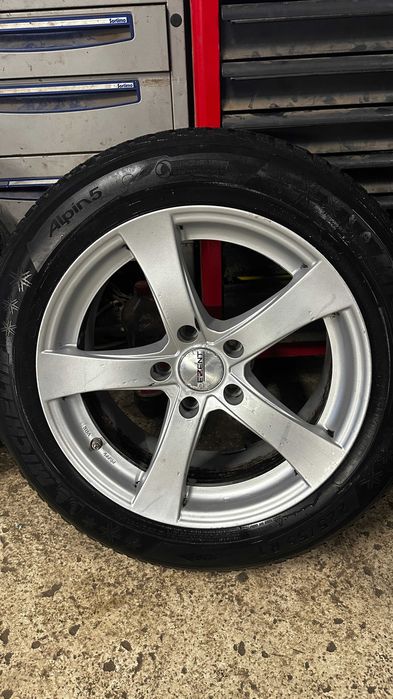 Jante 5x120 BMW Seria 5 F10  225 55 17 iarna Michelin Alpin 5