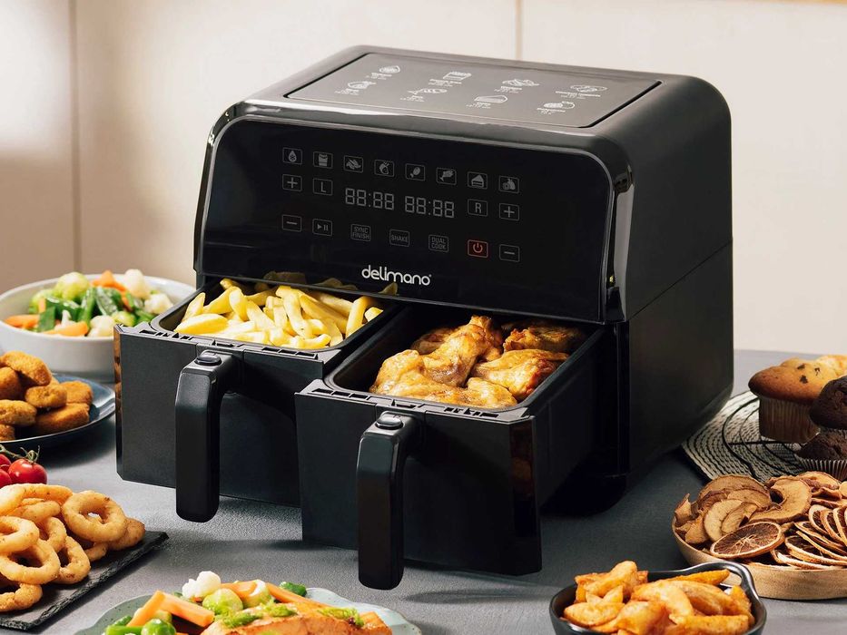 Еър Фрайер - Delimano AirFryer dual basket - Нов!!