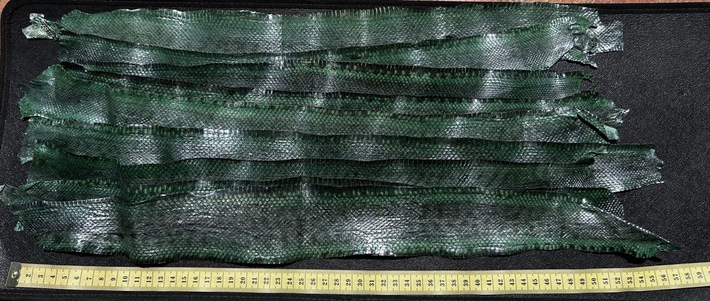 Fasie piele naturala de sarpe verde galben geanta portofel pantofi