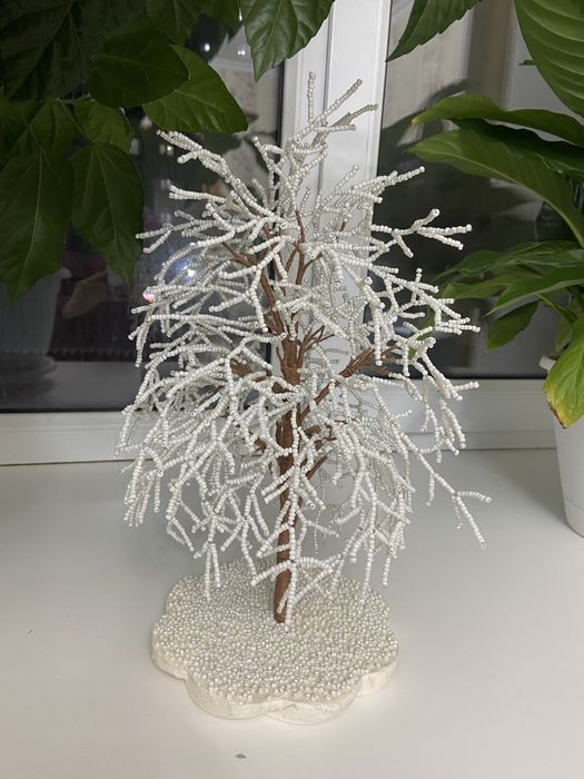 Зимние деревья из бисера