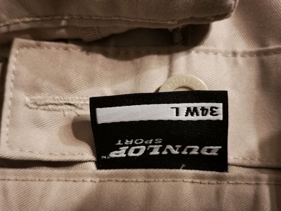 Pantaloni de Vara Dunlop Golf Crem marimea 34W 33L - noi cu eticheta