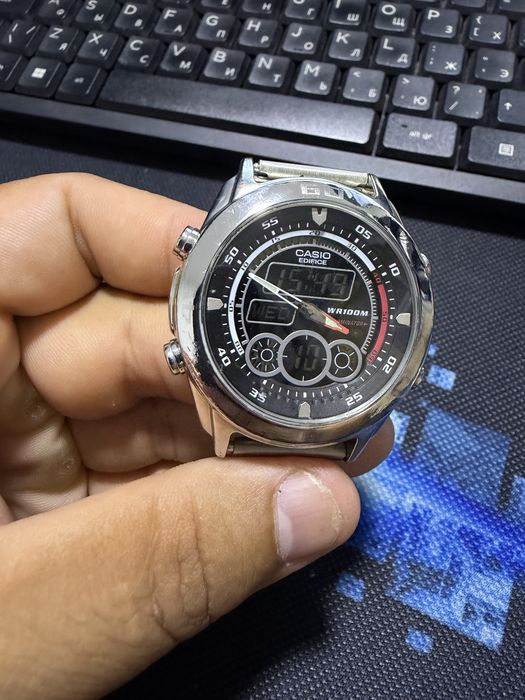 Casio Edifice EFA-115D-1A1 с хронографом