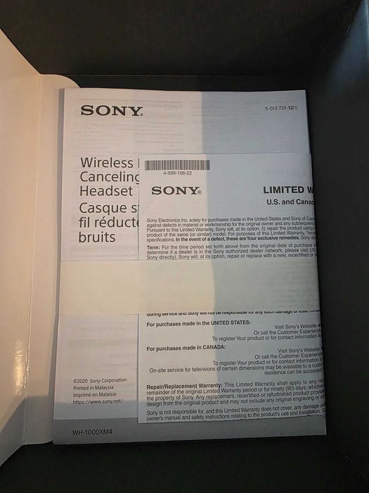 слушалки Sony WH-1000M4