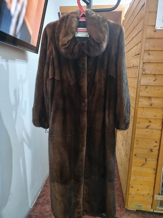 Норковая  длинная шуба