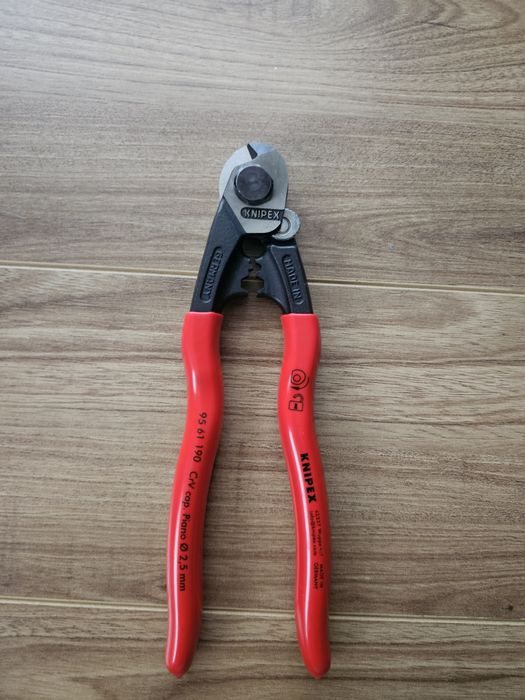 Cleste taiat cabluri si sarma, 10 mm2, 190 mm, KNIPEX 95 61 190