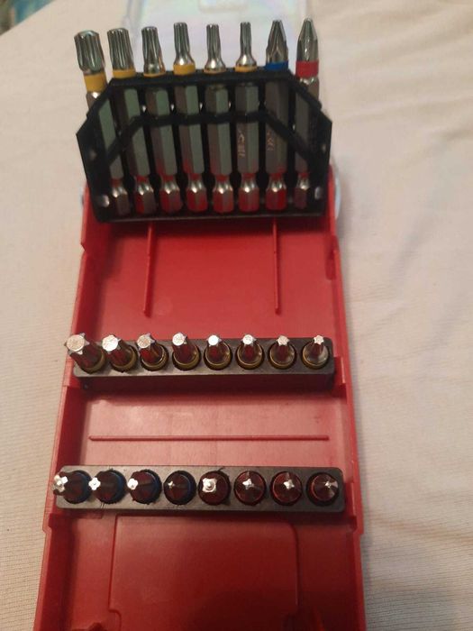 trusa biti cu adaptor parkside