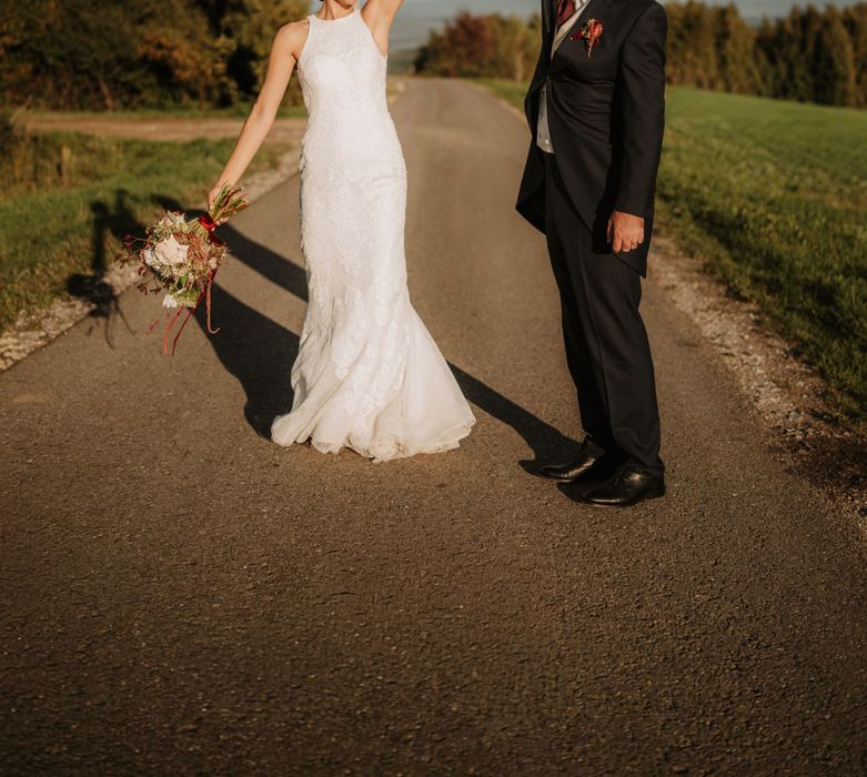 Rochie de mireasă cu voal