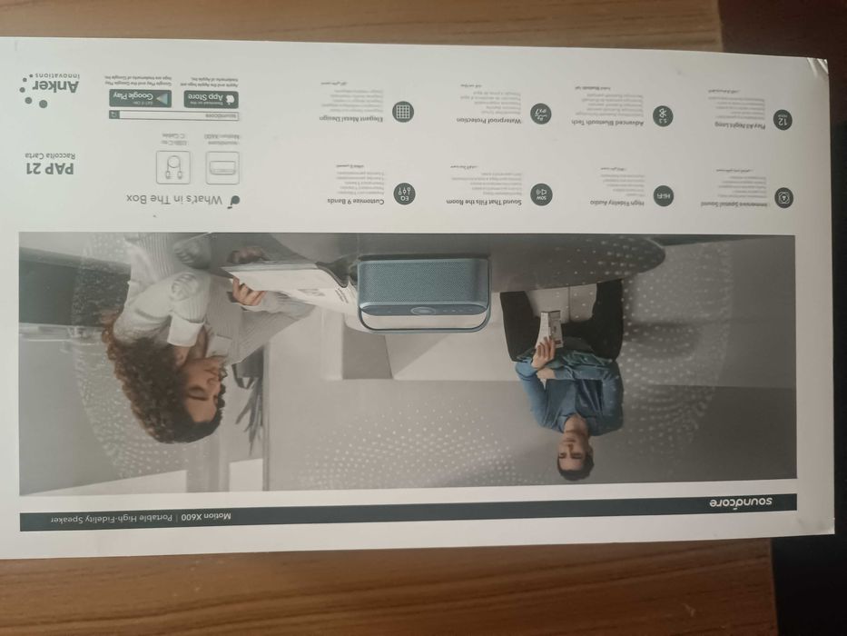 Продавам безжична Bluetooth тонколона Soundcore Motion X600 в отлично техническо и визуално състояние.