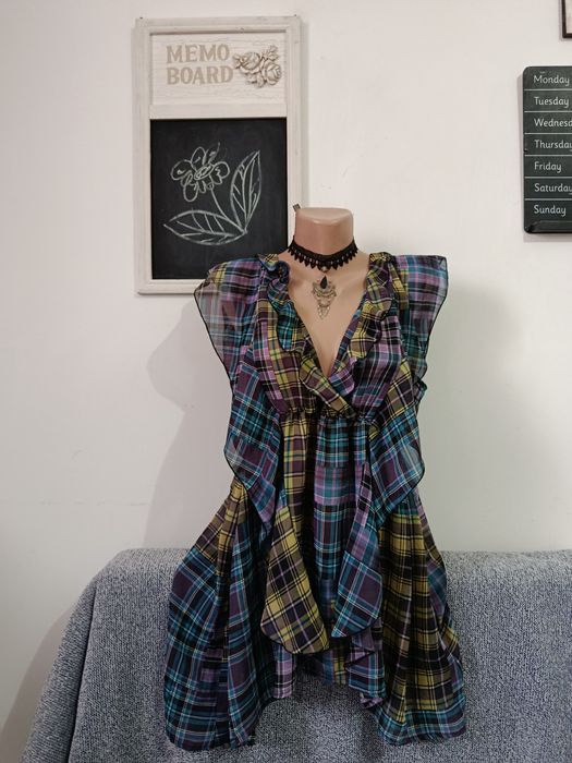 Cămașă Next superbă cu volănașe eleganta office vaporoasa mărimea M/L