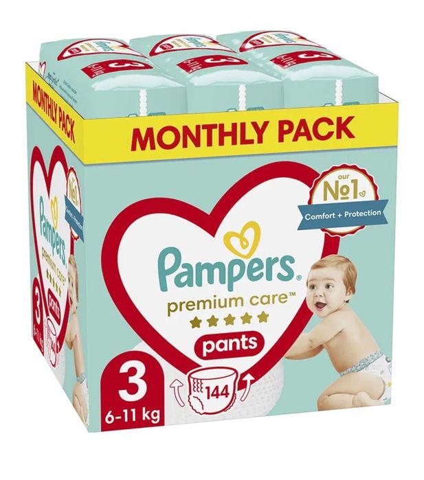 Гащички Pampers Premium Care Monthly Pack S3 6-11кг