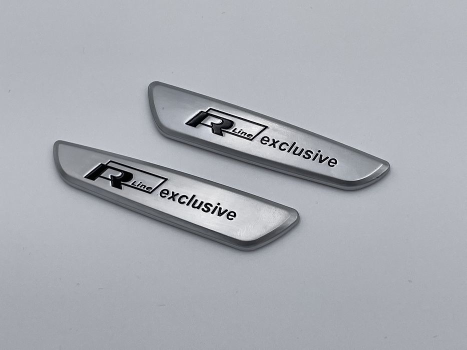 Emblema Vw R-line Exclusive interior gri