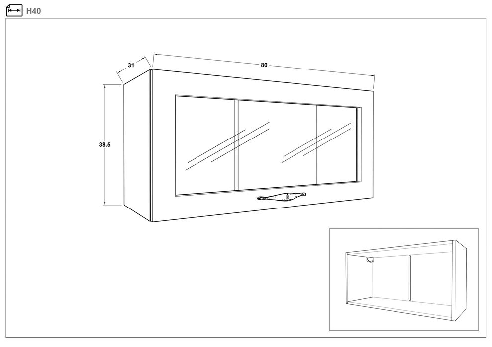 Кухненски горен шкаф